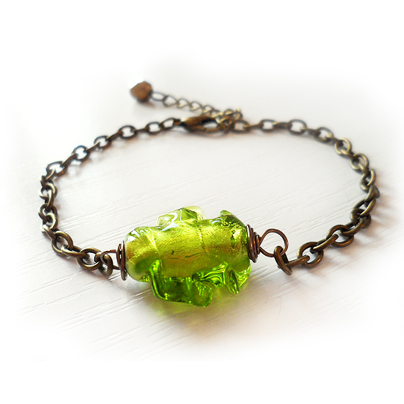 pulseras cuenta marina verde