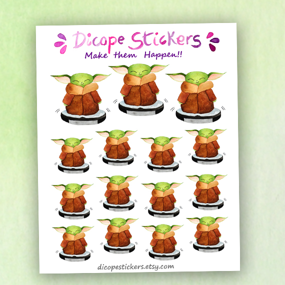 Baby Alien Vacuum Floors Planner Stickers