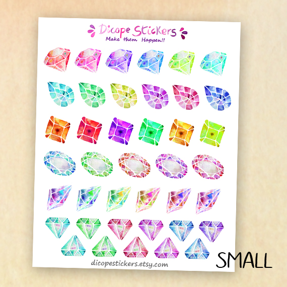 Colorful Crystal Diamonds Stickers - Image 2