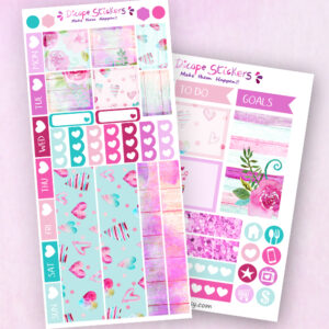 Love Yourself Planner Stickers Hobo weeks kit