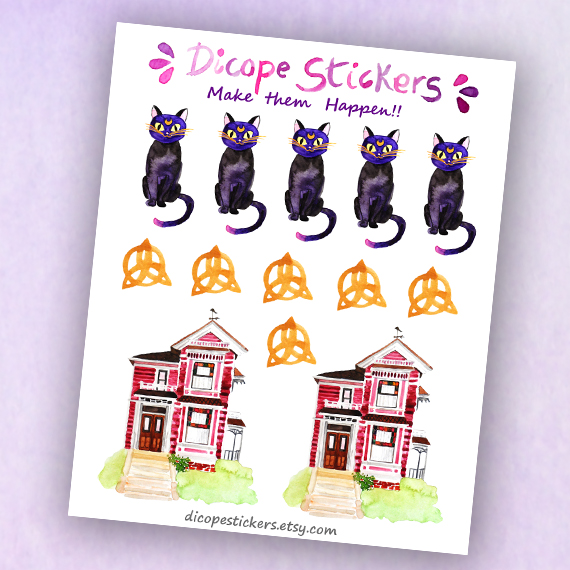 Magic Cat House Trinity Knot Planner Stickers