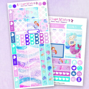 Mermaid Waves Stickers Hobo weeks kit