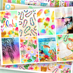 Aloha Planner Stickers kit of 5