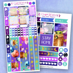 Baby Alien Hobo weeks Planner Stickers