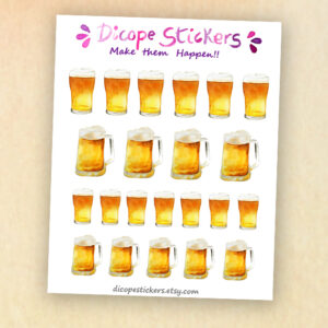 Beer Drinks Planner Stickers