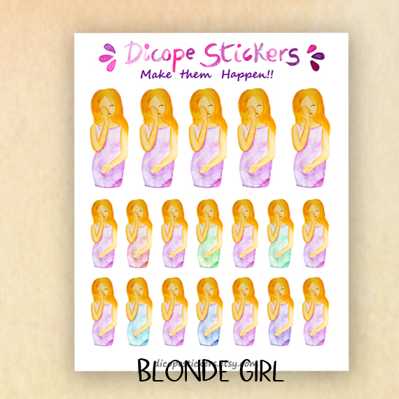 Bloated Belly or Morning sickness Stickers - Image 4