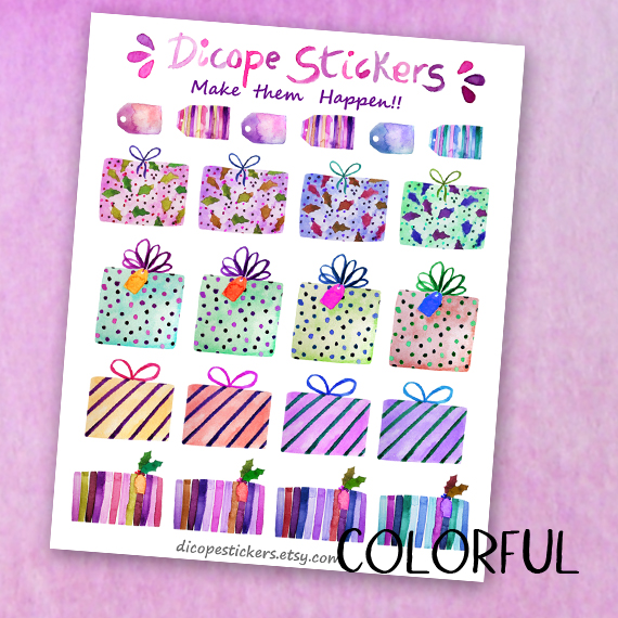 Christmas Presents Planner Stickers - Image 2
