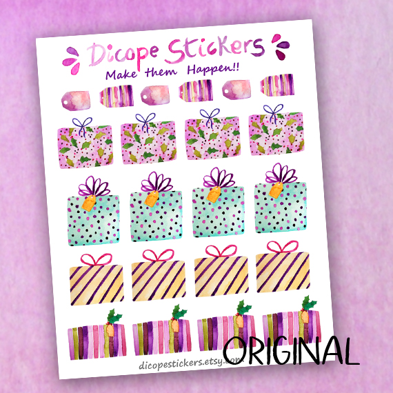 Christmas Presents Planner Stickers - Image 3