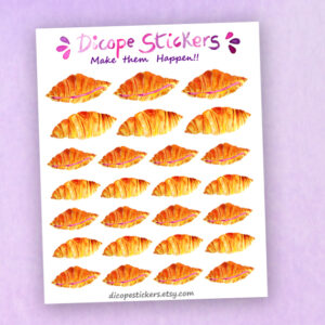 Croissant Lovers Planner Stickers