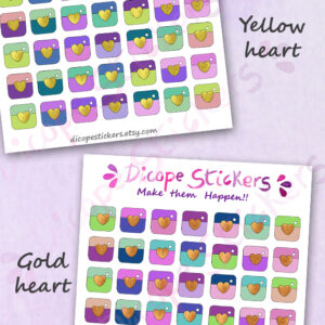 Cute Social Media Instagram Planner Stickers