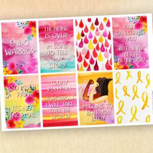 Endometriosis Quotes deco boxes Planners stickers