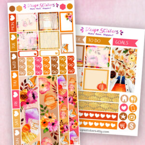 Foxy Fall Hobo weeks Planner Stickers
