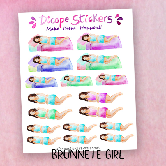 Girl in Pain Planner Stickers - Image 2
