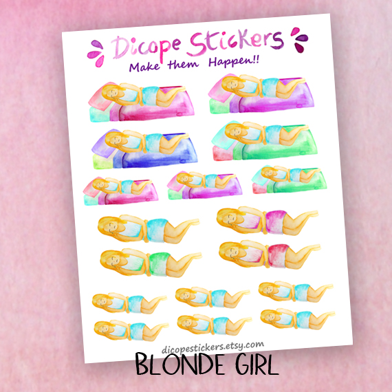 Girl in Pain Planner Stickers - Image 3