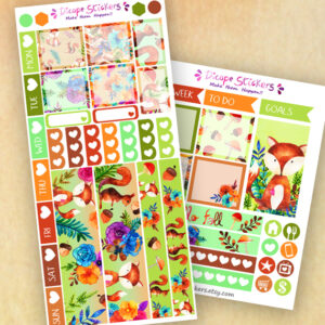Hello Fall Hobo weeks Planner Stickers