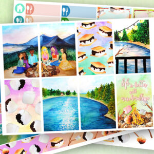 Marshmallows Life Planner Stickers kit of 5