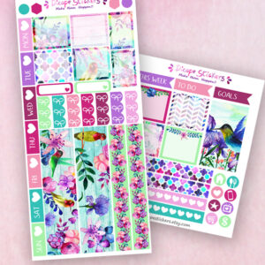 Purple Spring Hobonichi Planner Stickers