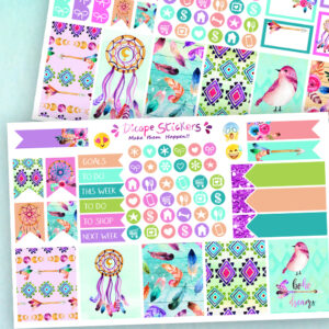 Boho Dreams Mini Happy Planner Stickers