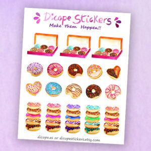 Donut Lovers Deco Stickers