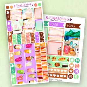Frappe Lovers Planner Stickers Hobo weeks