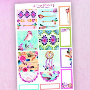 Boho Dreams Academic planner sized stickers