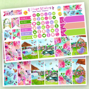 Hello Spring Mini Happy Planner Stickers