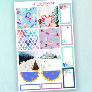 Winter Memories Academic planner sized stickers