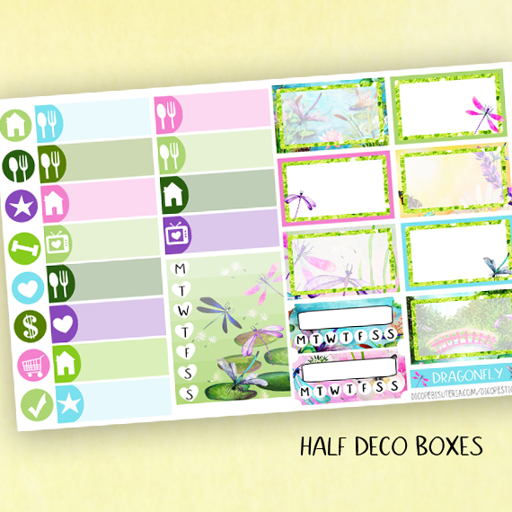 Dragonfly Season Planner Stickers kit of 5 - Image 4