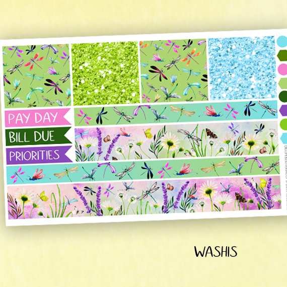Dragonfly Season Planner Stickers kit of 5 - Image 5