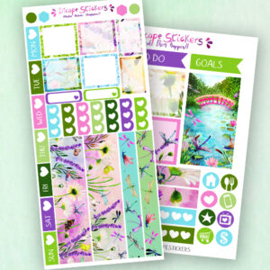 Dragonfly Season Hobo weeks Planner Stickers