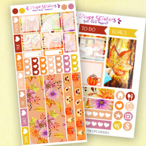 Lovely Fall Hobo weeks Planner Stickers