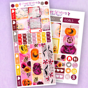 My Strange Halloween Hobo weeks Planner Stickers