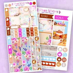 Winter Drinks Hobo weeks Planner Stickers