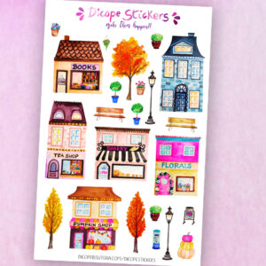 Cute Houses Planner Stickers