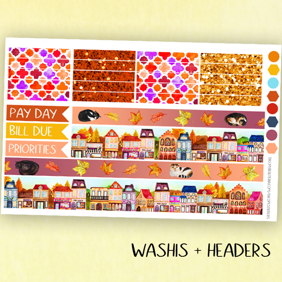 Fall in the City Planner Stickers Kit of 3 - Image 2