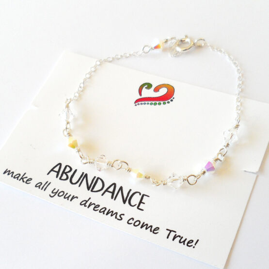 Abundance Bracelet with Swarovski Crystals and sterling silver
