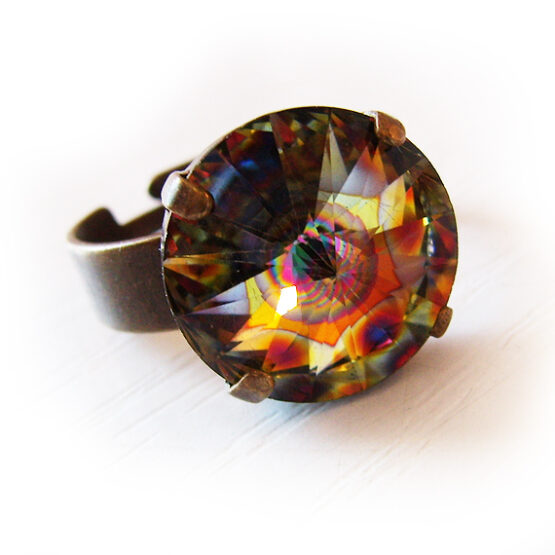 Anillo Cristal Swarovski Pavoreal