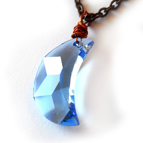 Collar Luna Azul de cristal Swarovski
