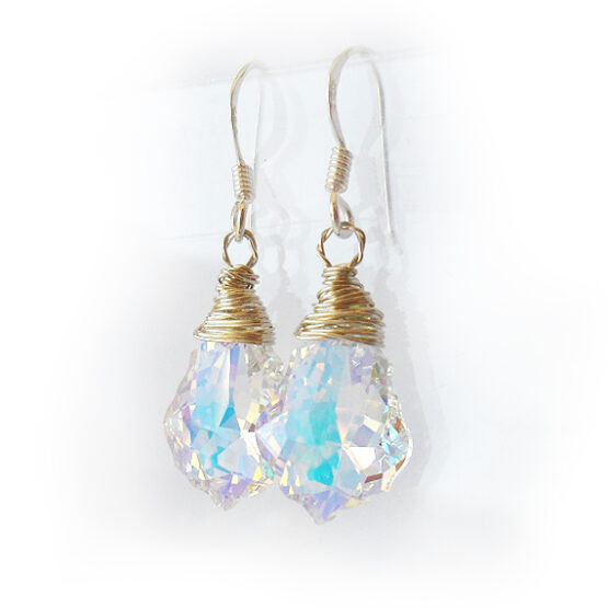 Pendientes Barrocos de Cristal Swarovski Arcoiris