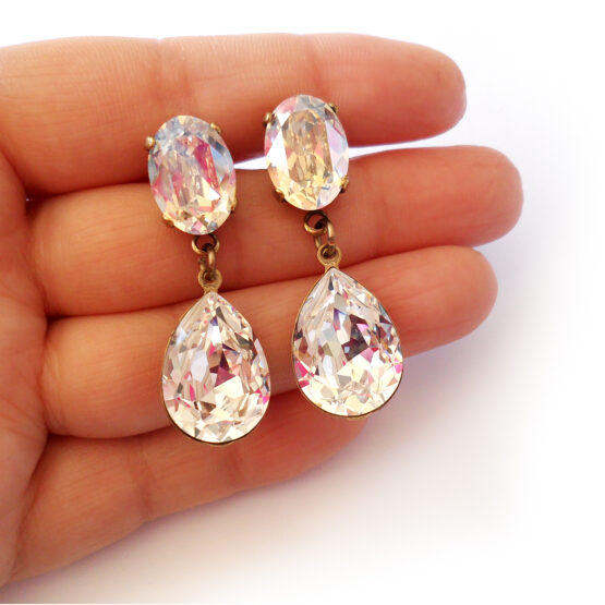 Pendientes Joya Luz de Luna con Gotas de cristal Swarovski