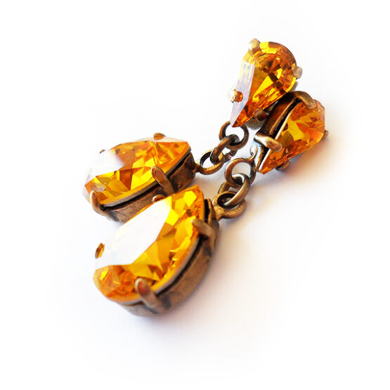 Pendientes Joya de Swarovski en Lagrimas Amarillos