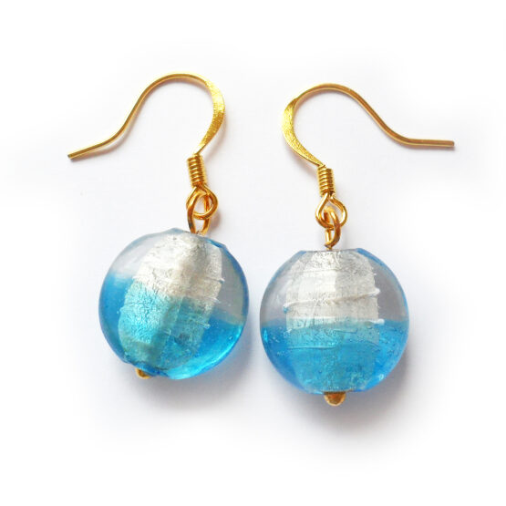 Pendientes Marina Con Cuenta de cristal de Murano