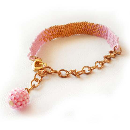 Pulsera Ella - Pulsera Degradado Oro y Rosa - Pulsera Alma de Dicope