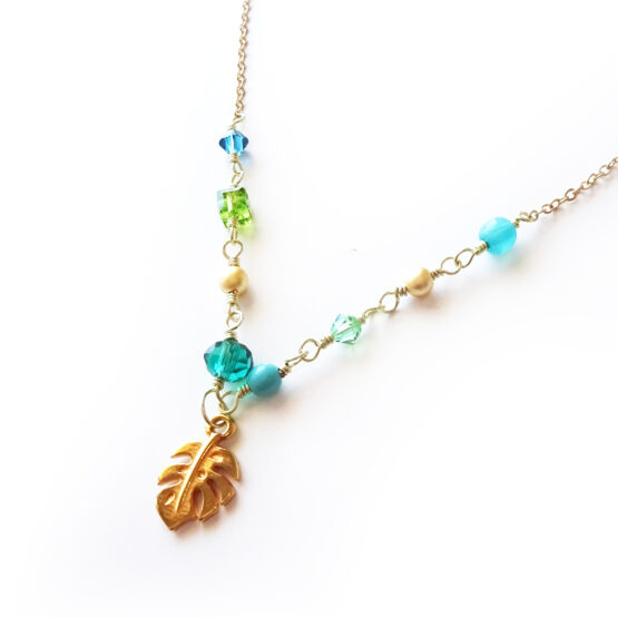 Collar Hoja Tropical