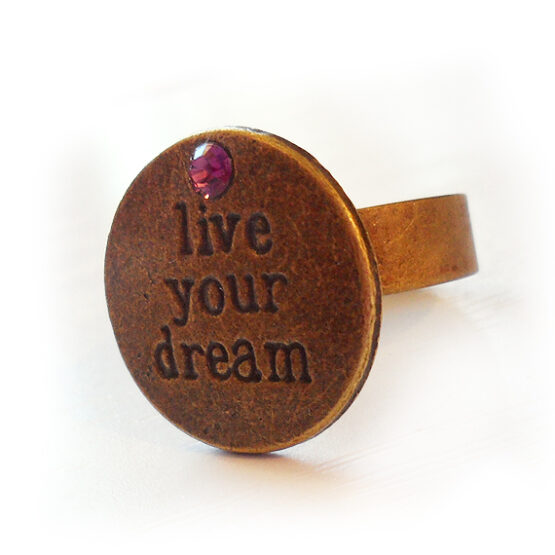 Anillo Live Your Dream con cristal de Swarovski