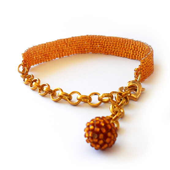 Pulsera Gemma – Pulsera Alma de Dicope en Naranja